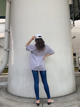 「158cmコーデ」｜「アイテム（帽子）」を使った、aikaさん（レディース・158cm）の夏コーディネート