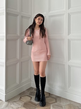 「GYDA（ジェイダ）のアイテム（アクセサリー）」を使った、aikaさん（レディース・158cm）の秋コーディネート