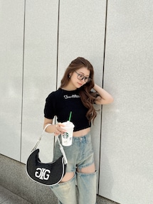 ハイウエスト2WAY Symmetry GYDA INNER CONNECTデニムパンツ