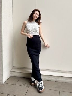 「GYDA（ジェイダ）のアイテム」を使った、aikaさん（レディース・158cm）の夏コーディネート