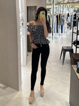 「アイテム（サンダル）」を使った、aikaさん（レディース・158cm）の春コーディネート