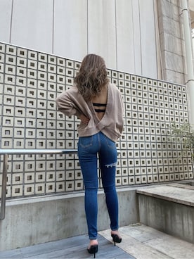 「158cmコーデ」｜「アイテム（スウェット）」を使った、aikaさん（レディース・158cm）の冬コーディネート