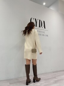 gyda タートルネックルーズニットワンピース ジェイダ GYDA タートルネックルーズ ニット ワンピース