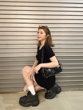 「GYDA（ジェイダ）のアイテム」を使った、aikaさん（レディース・158cm）の夏コーディネート