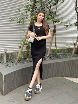 「アイテム（ワンピース/ドレス）」を使った、aikaさん（レディース・158cm）の春コーディネート