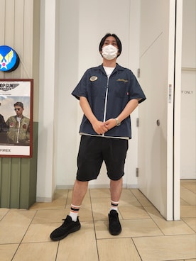 「テラスモール湘南」｜SEIJIさん（メンズ・183cm）の夏コーディネート