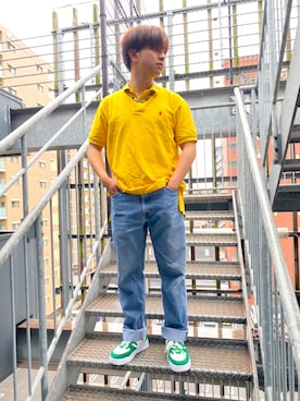 「PIVOTDOOR（ピボットドア）のアイテム」を使った、heroto130さん（メンズ・169cm）の夏コーディネート