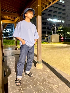 「アイテム（その他）」を使った、heroto130さん（メンズ・169cm）の夏コーディネート