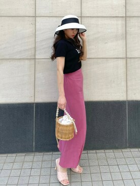 「Julia Boutique（ジュリアブティック）のアイテム」を使った、MEGUMIさん（レディース・155cm）の夏コーディネート