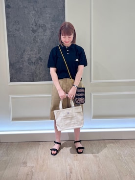 「GEVACO」｜「アイテム（サンダル）」を使った、katosanpiiiさん（レディース・161cm）の春コーディネート