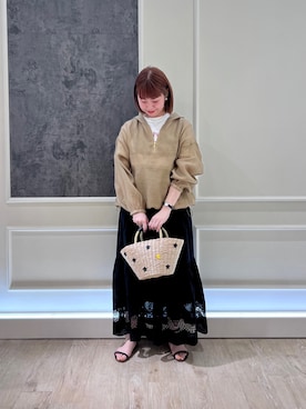 「fredy emue（フレディエミュ）のアイテム（ブルゾン）」を使った、katosanpiiiさん（レディース・161cm）の春コーディネート