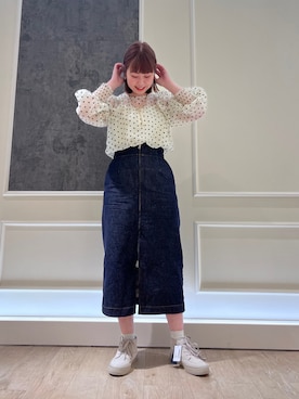 「アイテム（クラッチバッグ）」を使った、katosanpiiiさん（レディース・161cm）の冬コーディネート