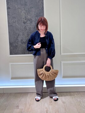 「PLAKTON（プラクトン）の【PLAKTON/プラクトン】マッドカラー2ベルトサンダル（サンダル）」を使った、katosanpiiiさん（レディース・161cm）の春コーディネート