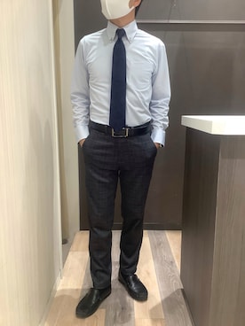 BRICK HOUSE シャツ工房 柿田川サントムーン店さん（メンズ・168cm）の冬コーディネート