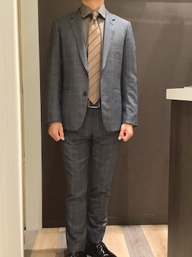 「ブラウンシャツ」｜BRICK HOUSE シャツ工房 柿田川サントムーン店さん（メンズ・168cm）の秋コーディネート