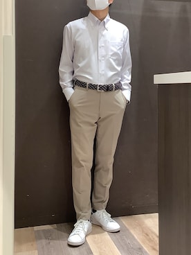 「BRICK HOUSE by TOKYO SHIRT（ブリックハウス）のアイテム」を使った、BRICK HOUSE シャツ工房 柿田川サントムーン店さん（メンズ・168cm）の春コーディネート