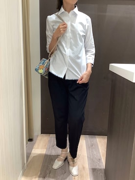 「アイテム（ポーチ）」を使った、BRICK HOUSE シャツ工房 柿田川サントムーン店さん（レディース・168cm）の夏コーディネート