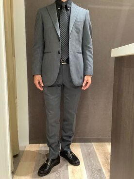 BRICK HOUSE シャツ工房 柿田川サントムーン店さん(メンズ・168cm)の冬コーディネート