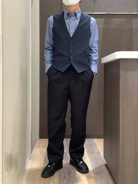 「Pitta Re:)（ピッタリ）のアイテム」を使った、BRICK HOUSE シャツ工房 柿田川サントムーン店さん（メンズ・168cm）の冬コーディネート