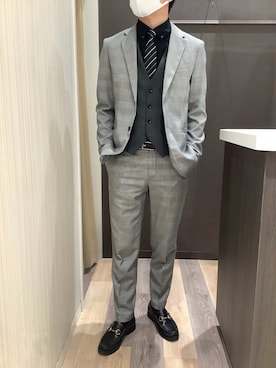 「アイテム（ポロシャツ）」を使った、BRICK HOUSE シャツ工房 柿田川サントムーン店さん（メンズ・168cm）の秋コーディネート