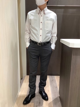 BRICK HOUSE シャツ工房 柿田川サントムーン店さん（メンズ・168cm）の冬コーディネート