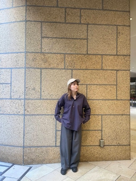 「ORCIVAL（オーシバル）のアイテム（キャップ）」を使った、yuuuuuummmmmmmeさん（レディース・154cm）の秋コーディネート