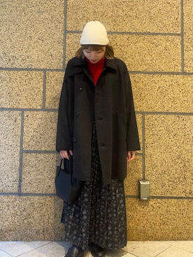 「かぐれ」｜「アイテム（ピーコート）」を使った、yuuuuuummmmmmmeさん（レディース・154cm）の冬コーディネート