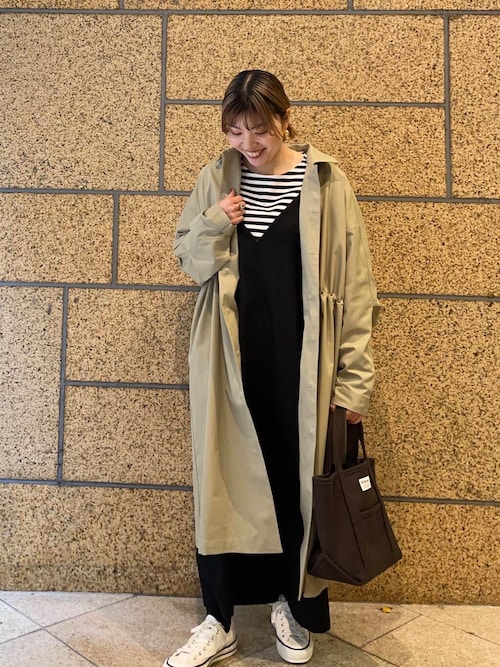 新品 かぐれ 2WAY仕様 ウールVネックワンピース