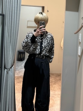「Anui（アニュイ）のアイテム（パンツ）」を使った、Yukiさん（メンズ・171cm）の冬コーディネート