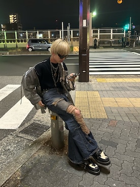 「PAGEBOY（ページボーイ）のアイテム」を使った、Yukiさん（メンズ・171cm）の冬コーディネート