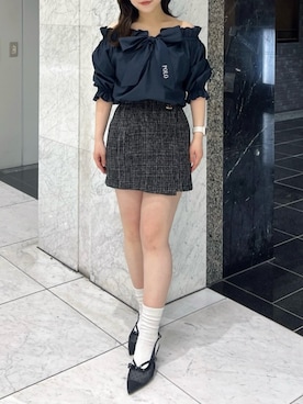 「dazzlin（ダズリン）のアイテム」を使った、shionさん（レディース・152cm）の春コーディネート