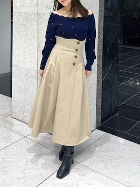 「dazzlin（ダズリン）のアイテム」を使った、shionさん（レディース・152cm）の冬コーディネート