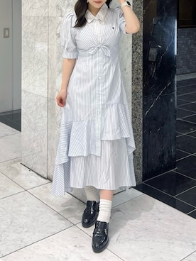 「dazzlin（ダズリン）のアイテム」を使った、shionさん（レディース・152cm）の春コーディネート