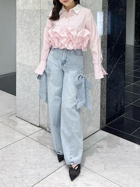 「dazzlin（ダズリン）のアイテム」を使った、shionさん（レディース・152cm）の春コーディネート