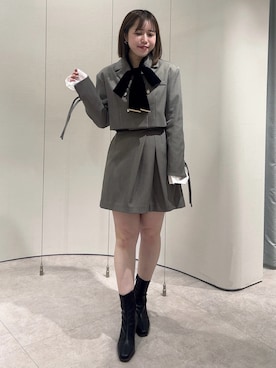 「ダズリン」｜「アイテム（ジャケット/アウター）」を使った、shionさん（レディース・152cm）の秋コーディネート