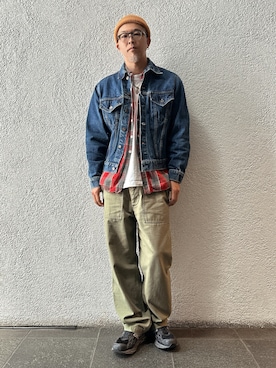 「WAIPER.inc（ワイパーインク）のアイテム」を使った、岩崎タイチさん（メンズ・169cm）の春コーディネート