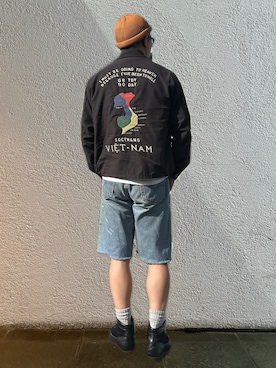 「Danner（ダナー）のアイテム（シューズ）」を使った、岩崎タイチさん（メンズ・169cm）の春コーディネート