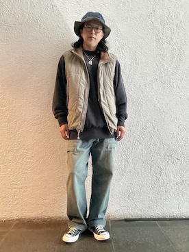 「アメカジ」｜岩崎タイチさん（メンズ・169cm）の冬コーディネート