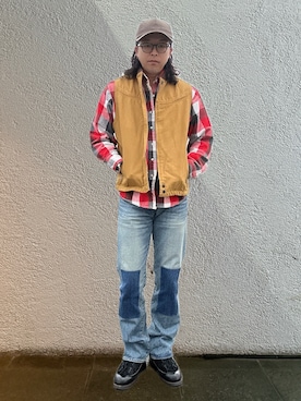 「アイテム（シューズ）」を使った、岩崎タイチさん（メンズ・169cm）の秋コーディネート