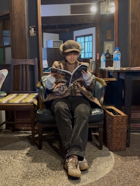 「アイテム（スニーカー）」を使った、　彩蒼さん（レディース・162cm・20代）の秋コーディネート