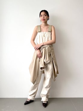 「Johnbull（ジョンブル）のアイテム（サロペット/オーバーオール）」を使った、babyloneseinoさん（レディース・167cm）の夏コーディネート