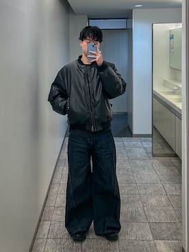 「CASPER JOHN（キャスパージョン）のアイテム」を使った、Ryotaさん（メンズ・180cm）の冬コーディネート