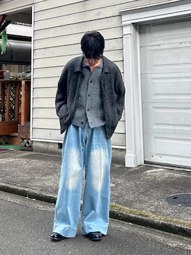 「アイテム（ポロシャツ）」を使った、Ryotaさん（メンズ・180cm）の秋コーディネート