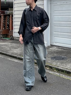 「Hawkins（ホーキンス）のアイテム」を使った、Ryotaさん（メンズ・180cm）の春コーディネート