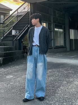 「アイテム（カーディガン/ボレロ）」を使った、Ryotaさん（メンズ・180cm・20代）の秋コーディネート