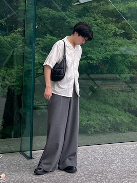 「アイテム（シャツ/ブラウス）」を使った、Ryotaさん（メンズ・180cm・20代）の夏コーディネート