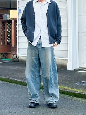 「Hawkins（ホーキンス）のアイテム」を使った、Ryotaさん（メンズ・180cm）の秋コーディネート