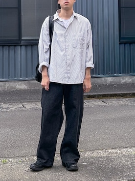 「Regen Glanz（レーゲングランツ）のアイテム」を使った、Ryotaさん（メンズ・180cm）の夏コーディネート