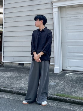 「アイテム（ネックレス）」を使った、Ryotaさん（メンズ・180cm）の夏コーディネート