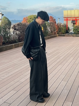 「アイテム（ブルゾン）」を使った、Ryotaさん（メンズ・180cm）の秋コーディネート